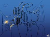 big_butt character:claire character:quinn clothes duo hug huge_breasts scalie snake software:csp thick_thighs // 1600x1200 // 388KB