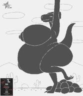 animated big_butt chrome_dino dinosaur female huge_belly hyper_breasts lactating oviposition solo tag_roulette // 1600x1848 // 1.3MB